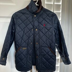 Polo by Ralph Lauren Youth Puffer Jacket - Dark Blue and Brown